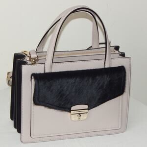 NEW Kate Spade Zarinah Hyde Place Hair Calf Mousse Frosting Satchel Shoulder Bag